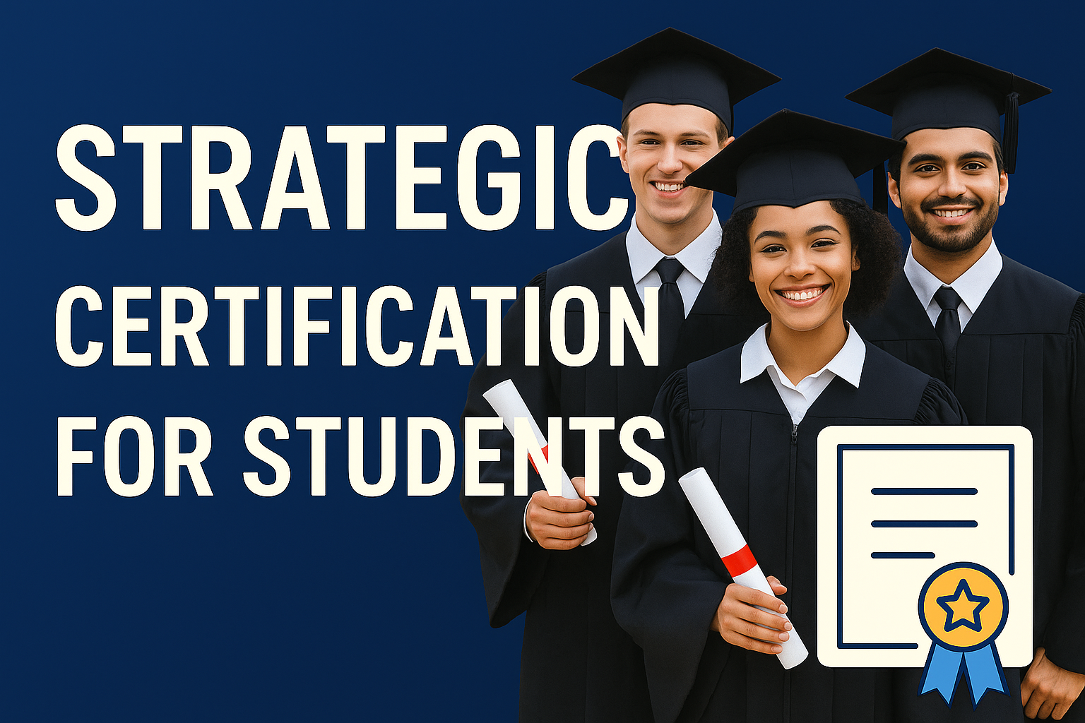 graduates celebrating achievement and certification